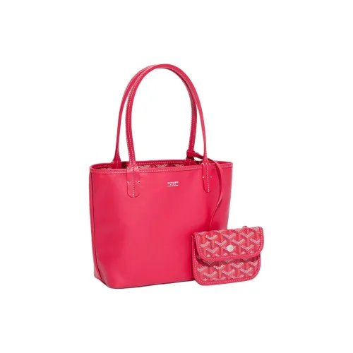 GOYARD Anjou Goyardine Холст Chevroches Телячья кожа Сумка-тоут Сумка для покупок Сумка Мини Женская Розовая