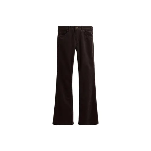 H M Темно-коричневые женские повседневные штаны