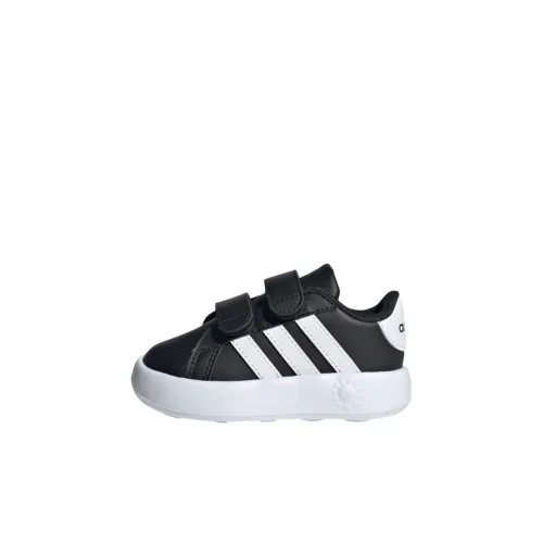 Adidas GRAND COURT 2,0 Anti KICK Амортизация Низкий Топ Обувь для малышей Черный Infant And Toddler