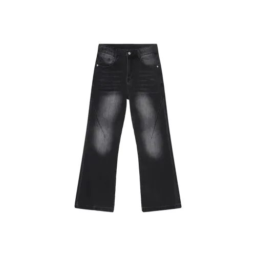 REBIRTHRABBIT 1621 Черные Мужские Джинсы