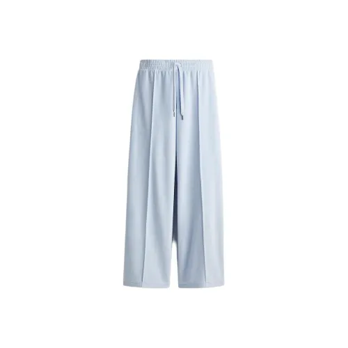 H M Light Blue Women's Casual Pants H M Светло-голубые женские повседневные штаны