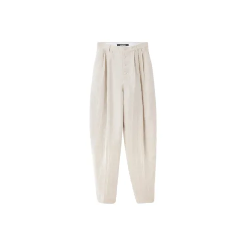 Jacquemus Крем Мужские Повседневные Брюки