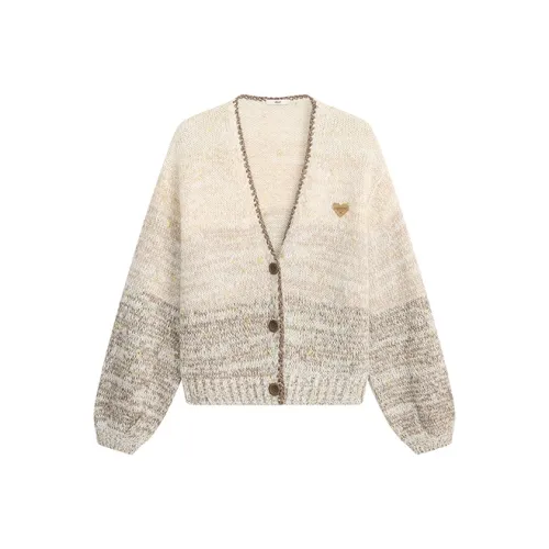 d'zzit Многоцветный Кардиган Женские Трикотаж