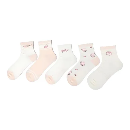 MIIOW Весенние Осенние Зимние Беговые Носки Женские 5 пар