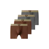 4 пачки [Темно-коричневый + Темно-коричневый + Серый + Серый]