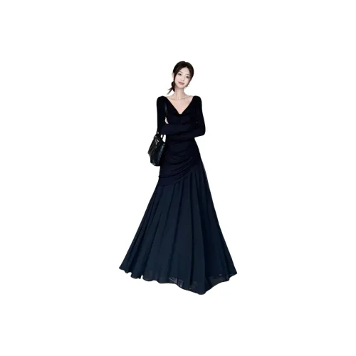 ZUKIZUKI Длинное платье с длинными рукавами женское