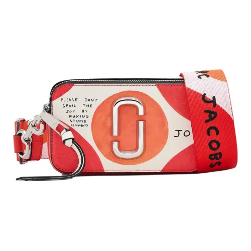 MARC JACOBS David Shrigley Коллаборация Кожа Сумка через плечо Стандартная Женская Апельсин Красный