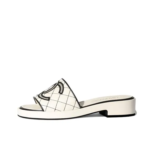 CHANEL Слипоны Женские Айвори Белый