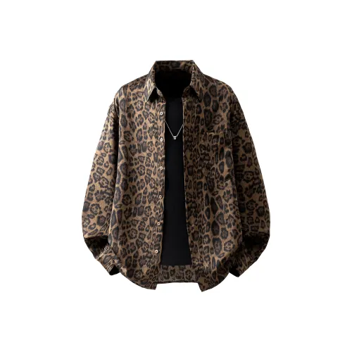 HATCHESSEL Рубашка с леопардовым принтом унисекс