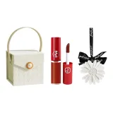 ARMANI 206 Жидкая помада 1,5 мл + Маргаритка Ароматерапия + Ромб Коробка «Камелия»