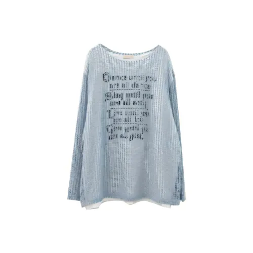 LOWEAR Grunge Lettering Boxy KNIT Трикотаж Женский