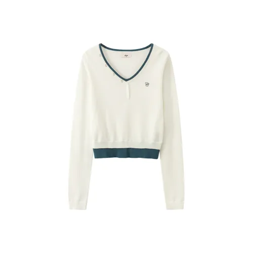 CHUU Белый абрикос Женский трикотаж