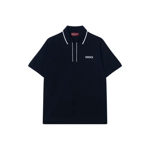 GUCCI Поло Мужское Морской Синий