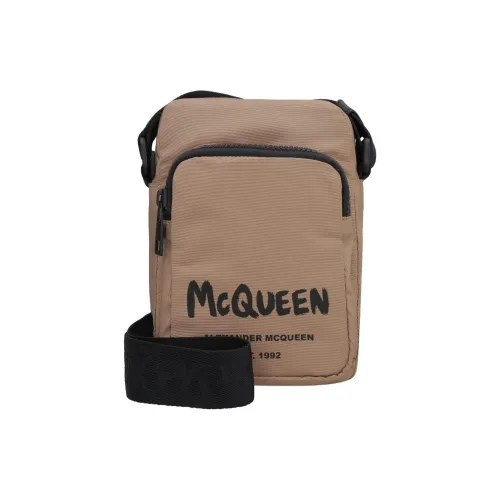Alexander McQueen Полиэстер Сумка через плечо Мужская Светлый Умбра