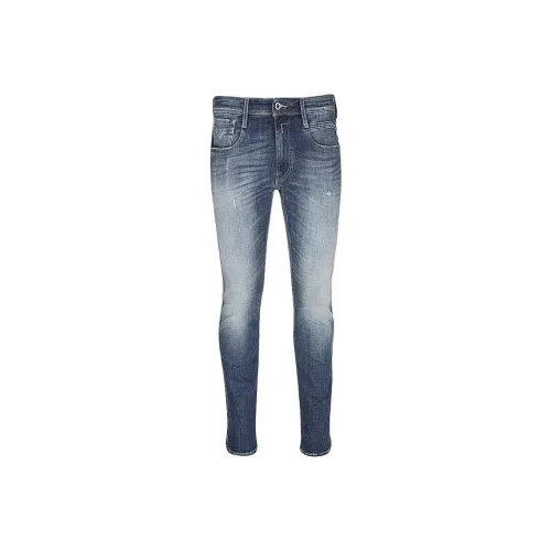 REPLAY Medium Blue Men's Jeans REPLAY Средне-голубые мужские джинсы