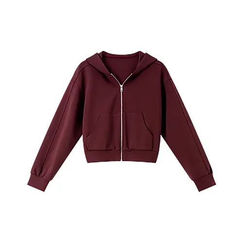 ZUOSAISI Порт Бургунди Женские Свитшоты