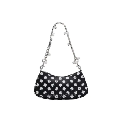 MARC JACOBS Derrick Adams Коллаборация Гладкая кожа Сумка на плечо Женская Черная