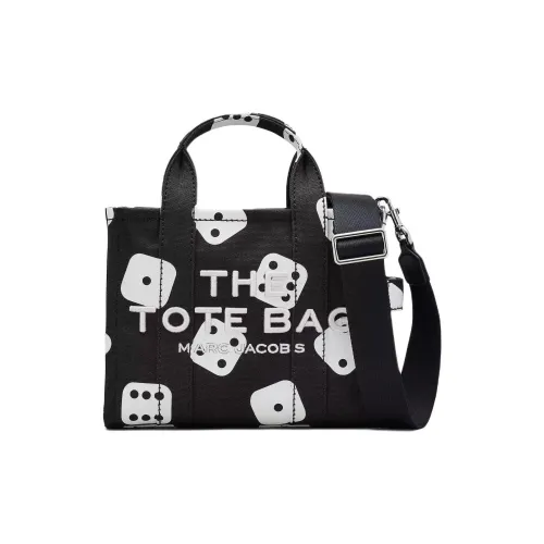 MARC JACOBS Derrick Adams Коллаборация Хлопок Холст Сумка Маленькая Женская Черная Белая