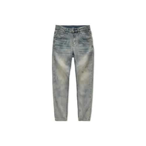 JIKENDI Ностальгический синий Мужские Джинсы
