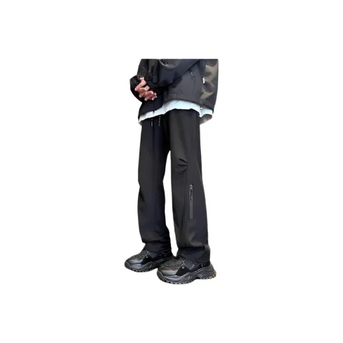 Wooden Rabbit Модный Универсальный Дизайн Свободный крой Нишевый Повседневные Брюки Мужские