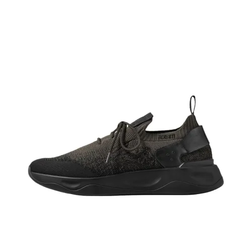 BERLUTI Shadow Scritto Low Топ Повседневная обувь Мужская Черная