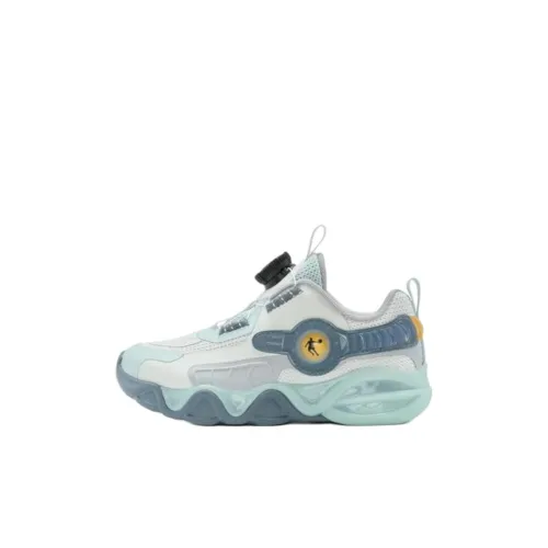 QIAODAN Детская беговая обувь Низкий топ Светло-серый зеленый Для дошкольников