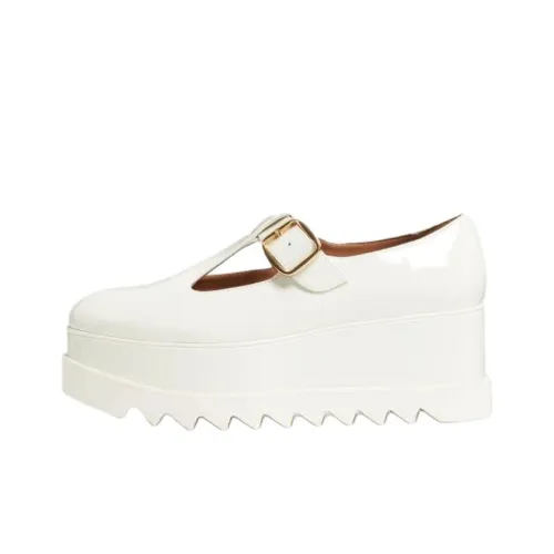 Stella McCartney Elyse Клиновидный каблук Высокие каблуки 7 см Женские Белые