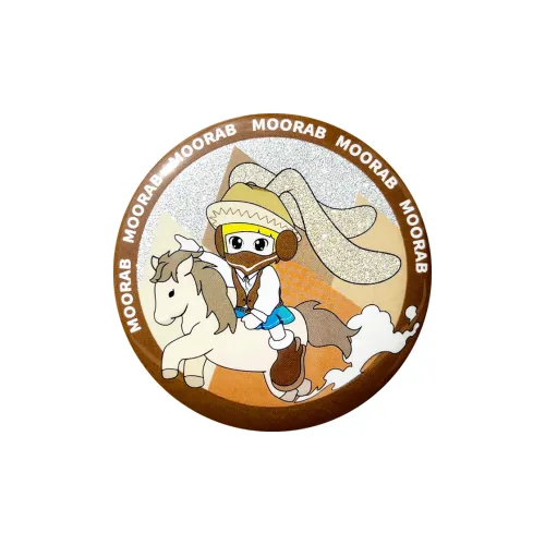 MOORAB Moon Rabbit Mythological Trail Puzzle Collection Жестяной значок Слепые коробки Один Mystery Коробка Целая коробка 6 шт