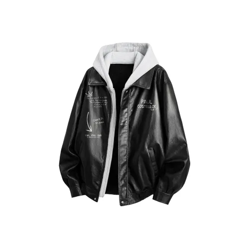 PAUL COSTELLOE Кожа Куртка Унисекс