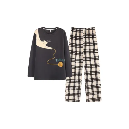 MIIOW Dark Gray Men's Pajama Sets MIIOW Темно-серый мужской пижамный комплект