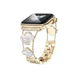 Четырехлистный клевер, металл, ремень, браслет, золото