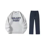 Комплект одежды (Серый топ Фотиния + Темно-синие штаны)