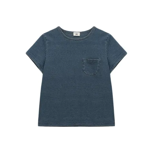 ROMI STUDIO Темно-синий Синий Женские T-рубашки