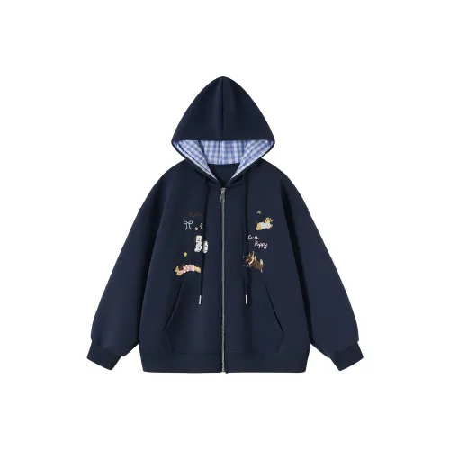 TOUCH Темно-синий женский короткий пальто