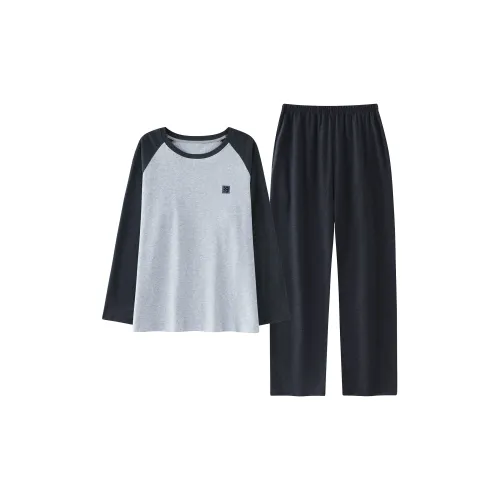 MADALLO Черный Серый Цвет Мужской Пижамный Комплект