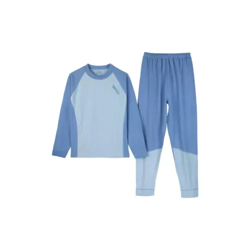 Cotton Gene Пэчворк Синий Унисекс Термокомплекты