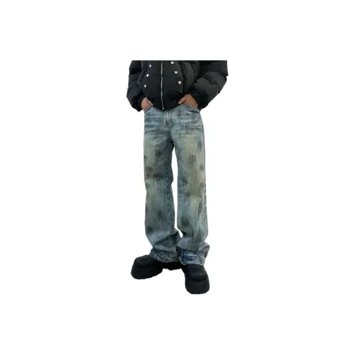 RENBEN1986 Blue Unisex Jeans RENBEN1986 Синий Унисекс Джинсы