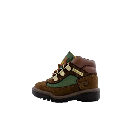 Timberland Дышащий Амортизация Устойчивый к истиранию MID Топ Обувь для малышей Коричневый Infant And Toddler