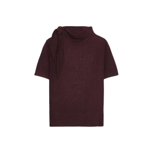 ZARA Темно-красный Женский Трикотаж