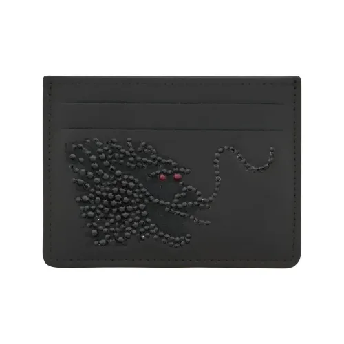 Giuseppe Zanotti GZ Leather Card Holder Men's Black