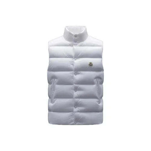 Moncler Tibb Series Белый Мужской Пуховый жилет