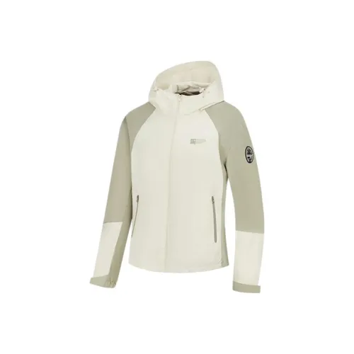 QIAODAN Утренний свет Серый Плюшевый Хаки Женские Тренч