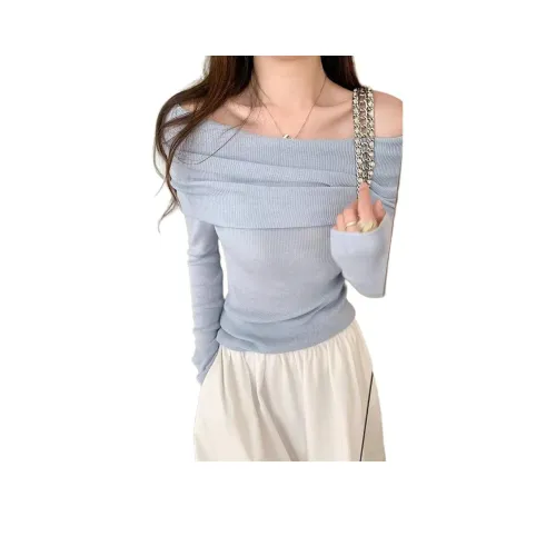 PZHK Синий Трикотаж Женский Трикотаж