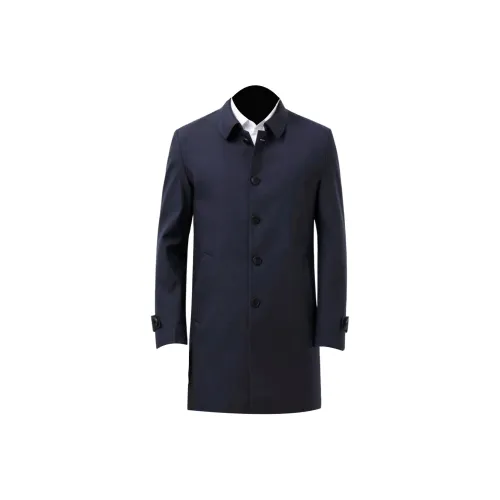 MH Синий Мужской Тренч