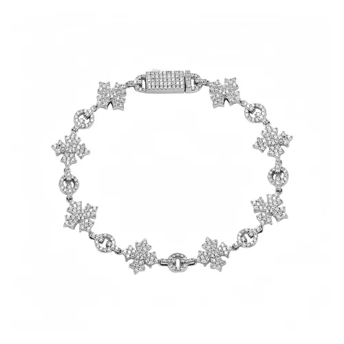 NIGHT Rider DRIGINAL Белое золото с медным покрытием Браслеты Мужские