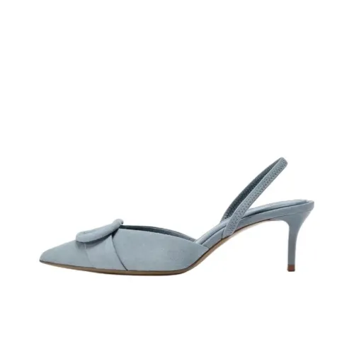 ZARA Узкий каблук Высокие каблуки 6 см Женские Синий