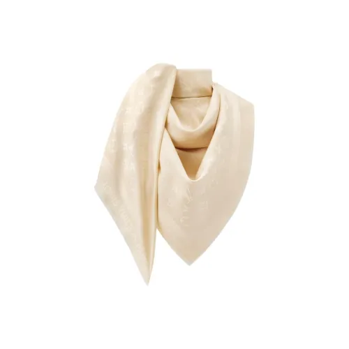 LOUIS VUITTON Шерсть Палантины Женские Экрю