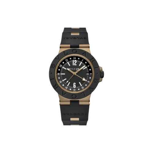 BVLGARI∙BVLGARI Наручные часы Автоматический механический механизм Резиновый ремешок 40 мм Серый циферблат Мужские часы