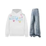 Белый + Светло-синий