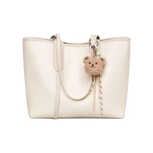 DIFFERENT FACES ПУ (полиуретан) Одно плечо Сумка Стандартная Женская Экрю